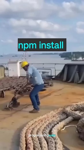 Programmingwale on Instagram: "When you run npm install in your terminal 😀 Follow for more coding Related content 🥵 Programming notes available in our telegram channel 🔗 link in bio 🙏 Keep learning 💻 Happy Coding ! . . . . . . #coding #programming #codingmemes #computerscience #programmer #meme #webdevelopment #python #coder #memes #software #js #fullstack #softwareengineer #softwaredeveloper #html #java #webdeveloper #developer #css #programmingwale"