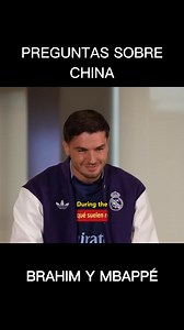 🤣PREGUNTAS SOBRE CHINA CON MBAPPÉ Y BRAHIM #realmadrid #halamadrid #mbappe #brahim | Planeta Real Madrid
