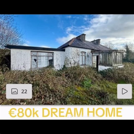 Stop scrolling. Look at the price Found this absolute wreck in Co.Mayo for €80k. Everyone else sees a tear down, but the bones are perfect for a modern barn conversion. I ran the numbers renovation would cost approx €100 -€150k, but the end value is massive. I send 5 renovation yes like this to my newsletter every Friday. Thank u hidden homes Ireland for posting our page . #appkirraneauctioneering #mayo #dreamhome #realestate #forsale | APP Kirrane Auctioneering