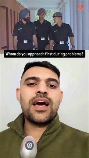 Rahul Sharma on Instagram: "🍁Whom do you approach first during problems? 🍁How to answer: • A mentor, parent, coach—someone sensible 🍁For Offline Training Mob. 7404184089 || 7082248139 📌Caution: This content is original. It has been developed solely for educational purposes. #ssb #ssbinterview #educations"