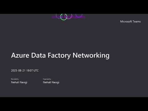 Azure Data Factory Networking