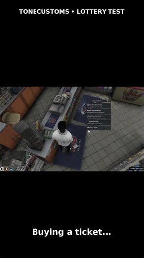 (FiveM Lottery Script Showcase). #GTA5RP #GTAOnline #fivem #Roleplay #gamingclips #fivemhighlights
