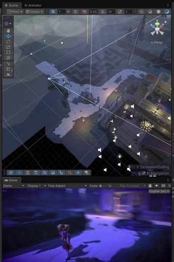 A bit of optimization, your GPU will appreciate rendering only what you see! 😃 #shorts #indiegame