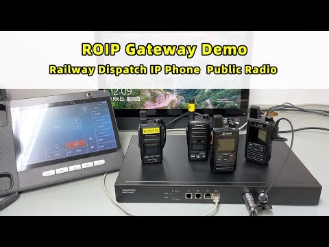 Railway Dispatch IP Phone ↔ Public Radio | Trunking Gateway Demo
