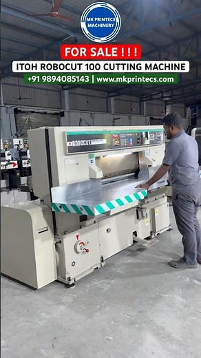 ITOH ROBOCUT COMPUTER CUTTER 100 - For Sale | Paper & Board Cutting Machine | Mk Printecs Machinery