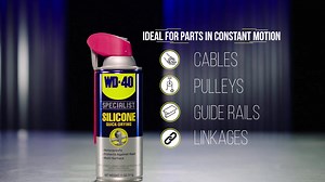 WD-40 Specialist® Silicone. Use it for: o Protecting metal & non-metal parts o Adding water resistance to seams and surfaces. o Lubricating components in constant motion For pros and at home, it offers solutions in auto shops, manufacturing, construction sites and much more. Find a can at: Lowe's Home Improvement. https://bit.ly/3ebApnN | WD-40