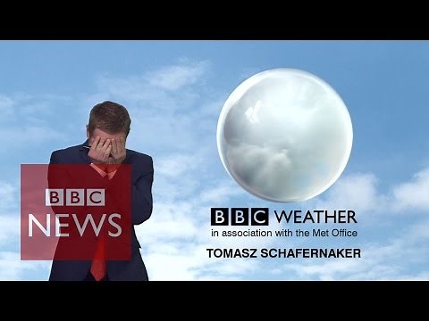 BBC News weatherman loses it live on-air but somehow 'makes' it through - BBC News