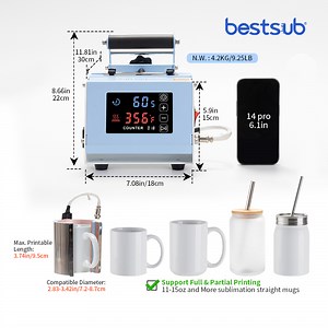 [Hot Item] Bestsub Craft Hobby Sublimation Mug Bottle Small Heat Press Machine