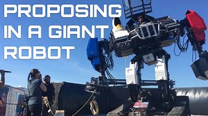 13K views · 335 reactions | Miles proposed to his girlfriend Jen from the cockpit of the Mk.III! And she said yes! Congratulations Miles and Jen! Behold, the video of the world's first wedding proposal FROM A MECH! | MegaBots | Facebook