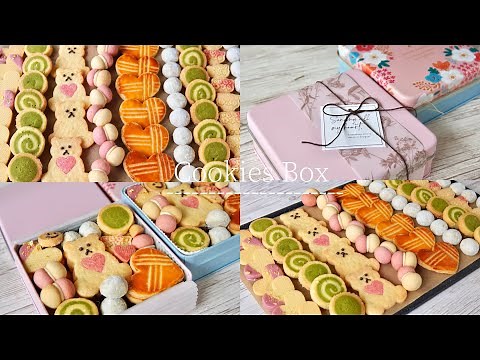 3日間かけて作る本気の春のクッキー缶🌸5種類のクッキーでお祝い事にもぴったり✨〜Spring cookies box〜