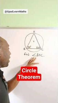 Solving problem involving Circle Theorem #circletheorems #circle #gpadlearnmaths #stem #maths