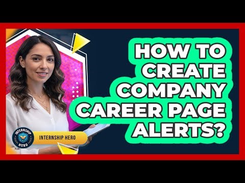 How To Create Company Career Page Alerts?