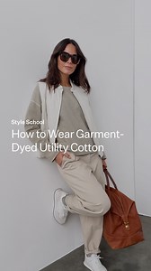 Style School is back in session. Raymond, our senior brand stylist, and Maya discuss what they love about Garment-Dyedt Utility Cotton (AKA the hardest working fabric in your wardrobe). | EILEEN FISHER
