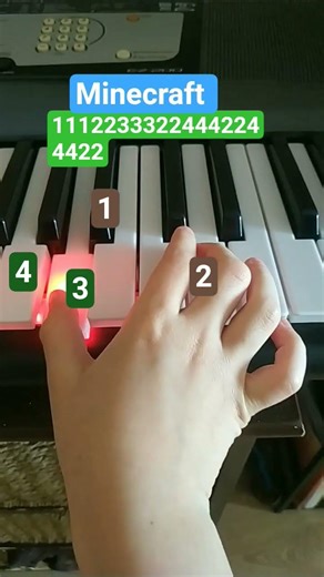 Minecraft (easy piano tutorial 🎹)