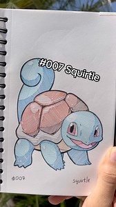 2.5K views · 20 reactions | Kanto Pokédex Project : Squirtle #squirtle #pokemonart #traditionaldrawing | Art by Brólin | Facebook