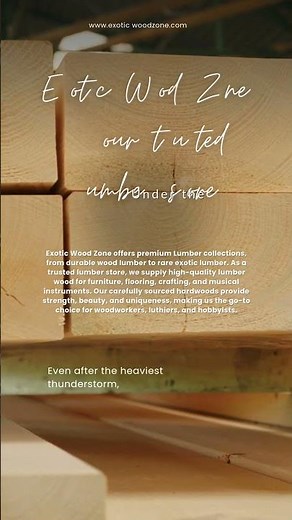 Exotic Wood Zone – your trusted Lumber store