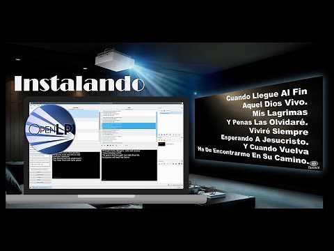 Instalar OpenLP Primeros Pasos