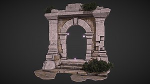 Medieval Arch game ready 3d model - 3D model by Nicu_Tepes_Vulpe