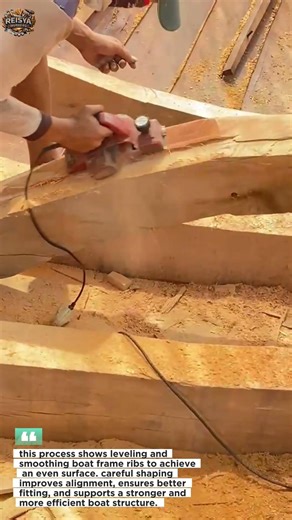leveling and smoothing boat frame ribs | for perfect fitting