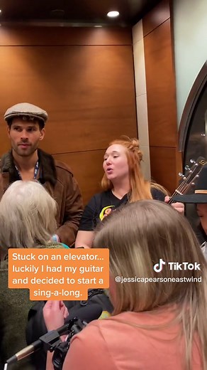 Singing on an Elevator - Country Roads Sing-a-long