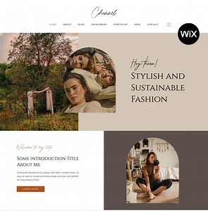 WIX Boho Photography Website Template, WIX Boho Color Website Design, Wix Creator Website, Photography Website - CHANNEL - Etsy