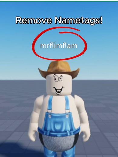 Remove Nametags in Roblox Studio for Players and NPCs