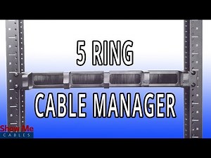 1U D-Ring Brush Cable Management - Easily Route & Organize Cables In Your Data Rack #71-300-001