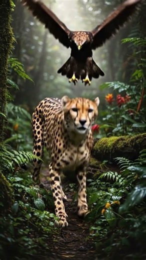 Cheetah vs Eagle – The Most Unexpected Jungle Attack! #wildlife
