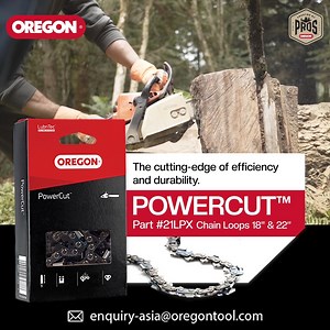 Maximize your chainsaw’s potential with the POWERCUT™ 21LPX Chain. Available in 18” & 22” sizes for superior cutting performance. For more details, visit: https://bit.ly/3I29qF6 #OregonIndia #OregonProductsIndia #Chainsaw #ChainsawChain #Woodwork #Forestry #TreeCare #Logging #Woodcutting #PowerTools #Efficiency #Durability #ProfessionalTools #HighPerformance #HeavyDuty | Oregon Products India
