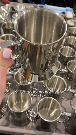 Branded Stainless Steel Beer Mugs | Unique Corporate Gift