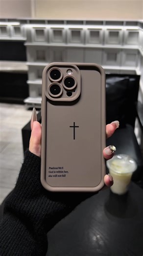 Simple Design- Cross✝️#phonecase #cross #case #pattern #god