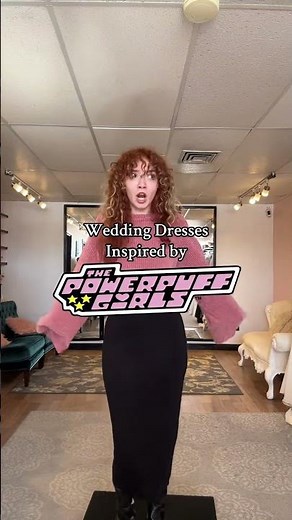 Wedding Dresses inspired by The Powerpuff Girls! 🌸💚🫧 #powerpuffgirls