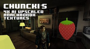 Chuncki's 4x AI upscaled Anachronox Level Textures addon