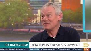 Martin Clunes hits out at Huw Edward's criticism of new Channel 5 drama about his downfall