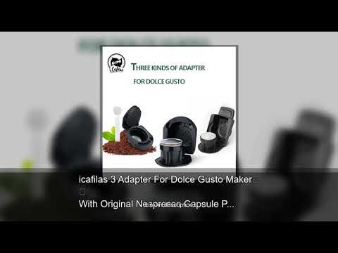 icafilas 3 Adapter For Dolce Gusto Maker With Original Nespresso Capsule Pods Transform Holder