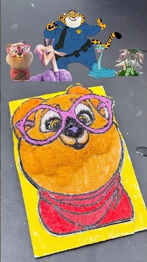 Idrew Dr.Fuzzby Zootopia with magic sponege #zootopia2