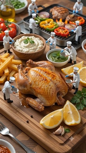 🍗 Juicy Grilled Chicken! 🔥 Subscribe to THE GOLDEN PLATTER 🔔 #Shorts #viral #cooking #china #love