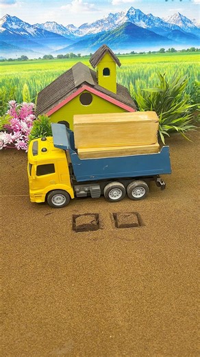 😍 Mini Tractor Building Cement Pillar With Foam Board | Amazing Real DIY Tractor Construction 🚧