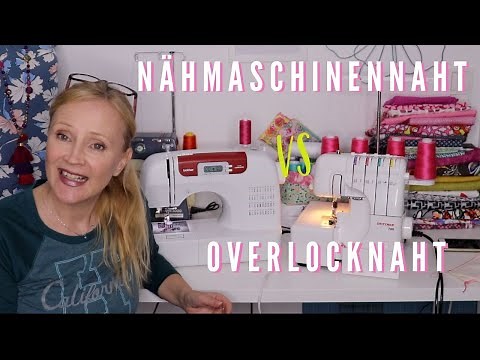 Learning to sew - What is the difference between a sewing machine seam and an overlock seam?