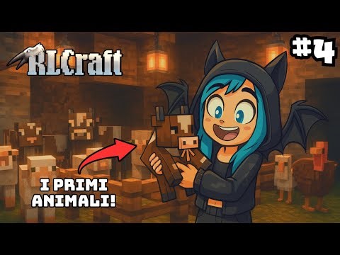 I NOSTRI PRIMI ANIMALI NELLA GROTTA!!🐮🐑 Gameplay RLCraft - Ep.4