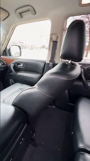The Rear INTERIOR View of the 2017 Infiniti QX80