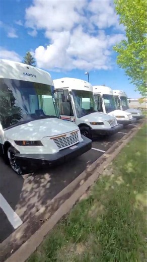 A Quick Look at the USPS Postal Service's New Duck Billed Mail Trucks by Oshkosh