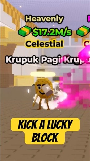 Kicking a Lucky Block to ETERNAL+ Area! 🌟🦵 #kickaluckyblock #roblox #robloxshorts