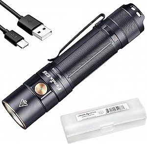 Fenix E35 v3.0 EDC Flashlight, 3000 Lumen USB Rechargeable with LumenTac Organizer