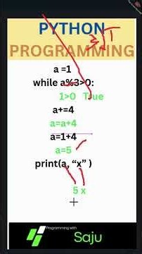 python a=1 while a%3=0 a+=4 print(a ,"x") || Python while Loop | ICS & 10th||Lec-18 S.Q 117(p)