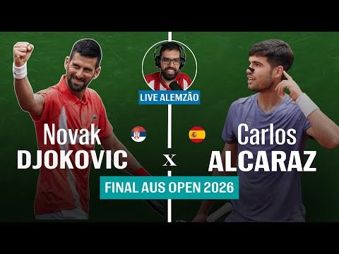 Live Alemzão | NOVAK DJOKOVIC x CARLOS ALCARAZ | Final Australian Open 2026 | Sem transmissão