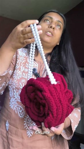 crochet rose bag #crochet #crocheting #handmade