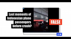 This video shows a major turbulence on a US flight in 2019, not an Indonesian flight in 2021