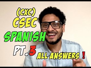 HOW TO PASS SPANISH CSEC (CXC) PART 3 ❌ - ALL ANSWERS❗️🤯