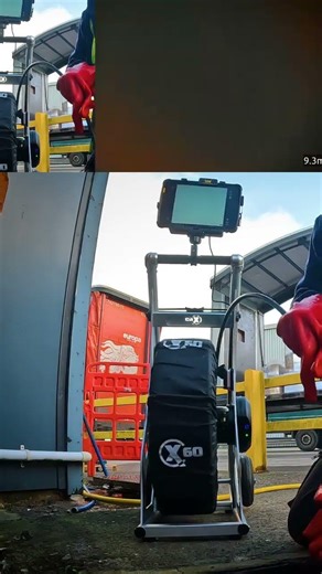 Finding the blockage #draincleaning #drainage #drainunblocking #scanprobe #xrange #x60